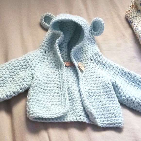 Baby crochet/ knitted set - Picture 3 of 8
